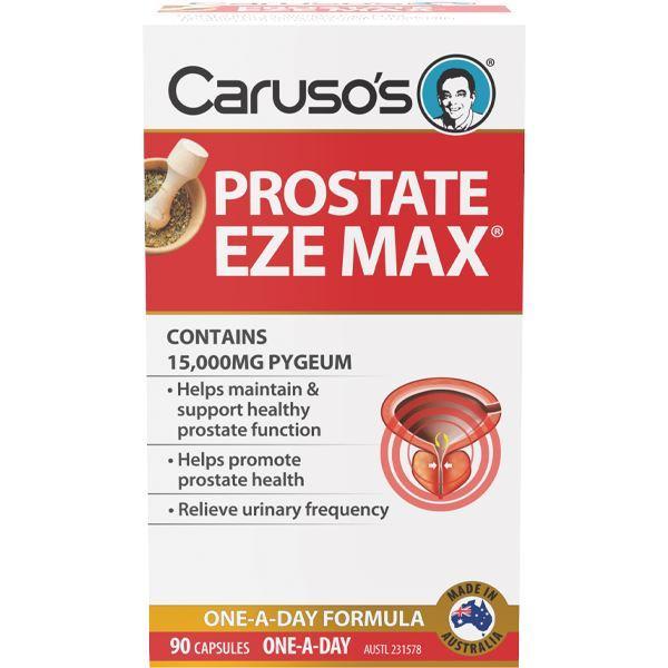 Carusos Prostate Eze Max Supplement - Advanced Prostate Support for Men - Promotes Urinary & Prostate Health - Ideal for Active Lifestyles & Daily Wellness Routine