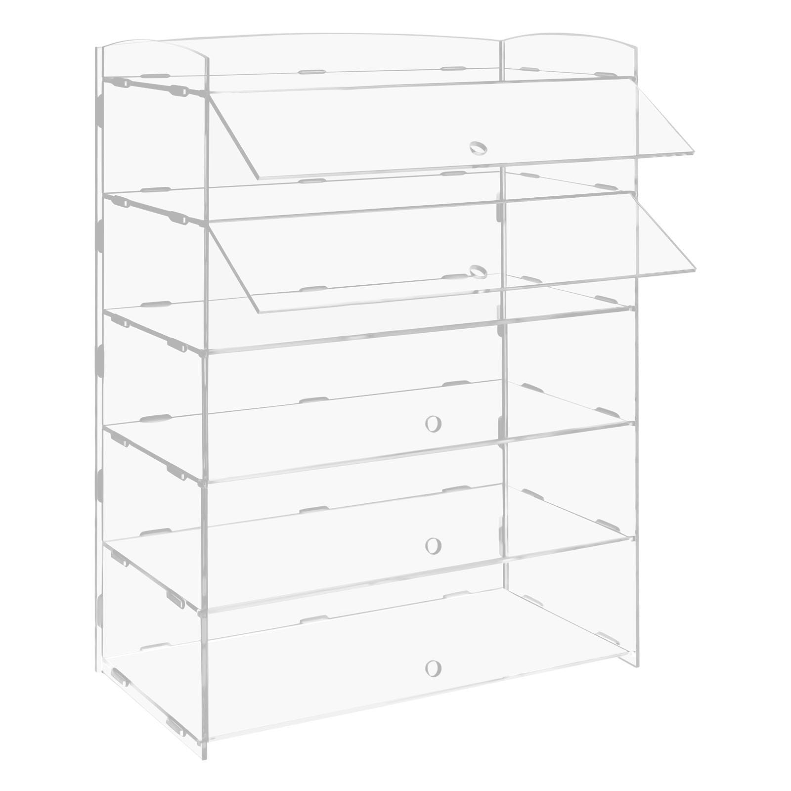 5-Tier Acrylic Display Case for Bakery Pastries, Donuts & Cookies - Countertop Dessert Showcase Shelf - Perfect for Bakeries, Cafes & Retail Stores