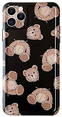 Premium Shockproof Silicone Case for iPhone 12 Pro Max - Soft Teddy Bear Design, Full Body Protection | Perfect for Everyday Use, Travel & Gift Giving