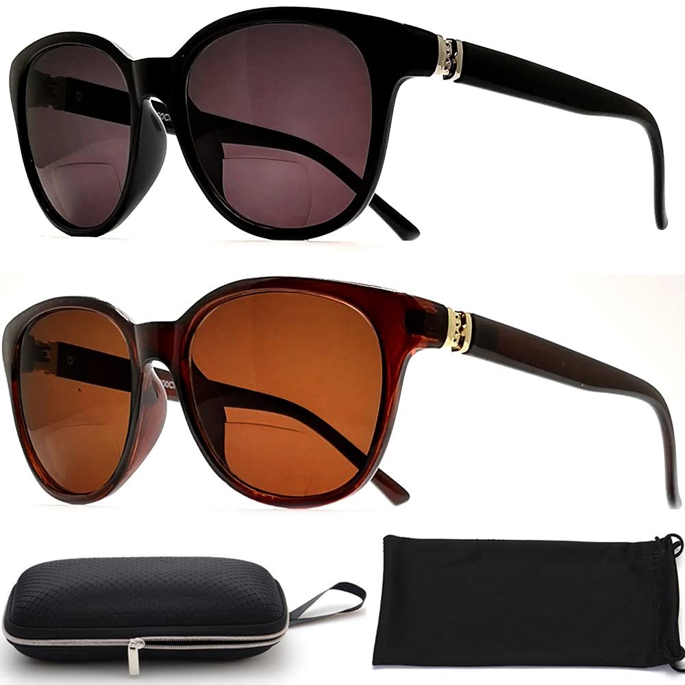Bifocal Sunglasses for Women - Fashion Reading Glasses for Outdoor & Reading