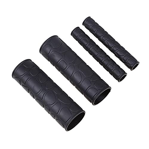 Universal 30MM Vintage Rubber Motorcycle Handle Grips - 4pcs/Set (6 Colors Available) - Comfortable Grip for Cafe Racers, Cruisers & Street Bikes - Perfect for Daily Commuting & Long Distance Riding