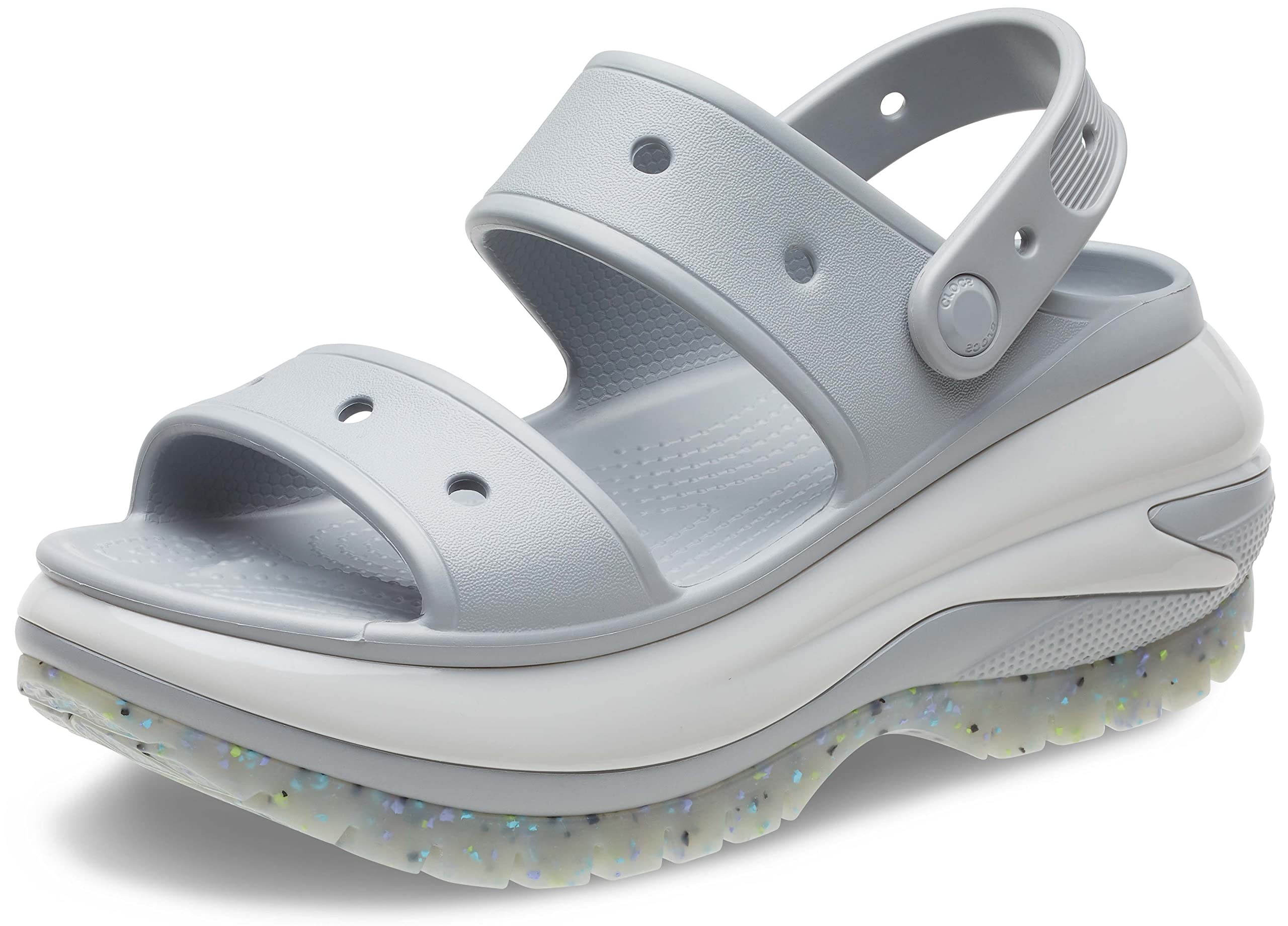 Crocs Unisex Classic Mega Crush Platform Sandals - Comfortable Wedge Shoes for Men & Women | Perfect for Beach, Pool, and Summer Outdoor Activities