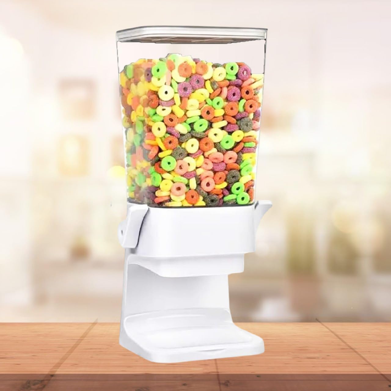 RADIANTRISE Large Cereal Dispenser – 3.5L Airtight Food Storage Container for Cereal, Rice, Pasta & Snacks – Clear Kitchen Organizer with Locking Lid – Space-Saving Pantry & Countertop Storage Solution for Home & Office
