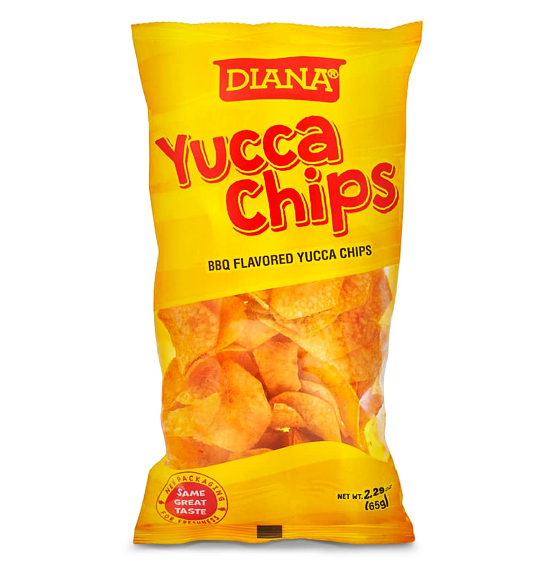 BBQ Flavored Yucca Chips - Crunchy Cassava Snacks - 2.29Oz/65g (Pack of 12) - Perfect for Parties, Picnics & Healthy Snacking