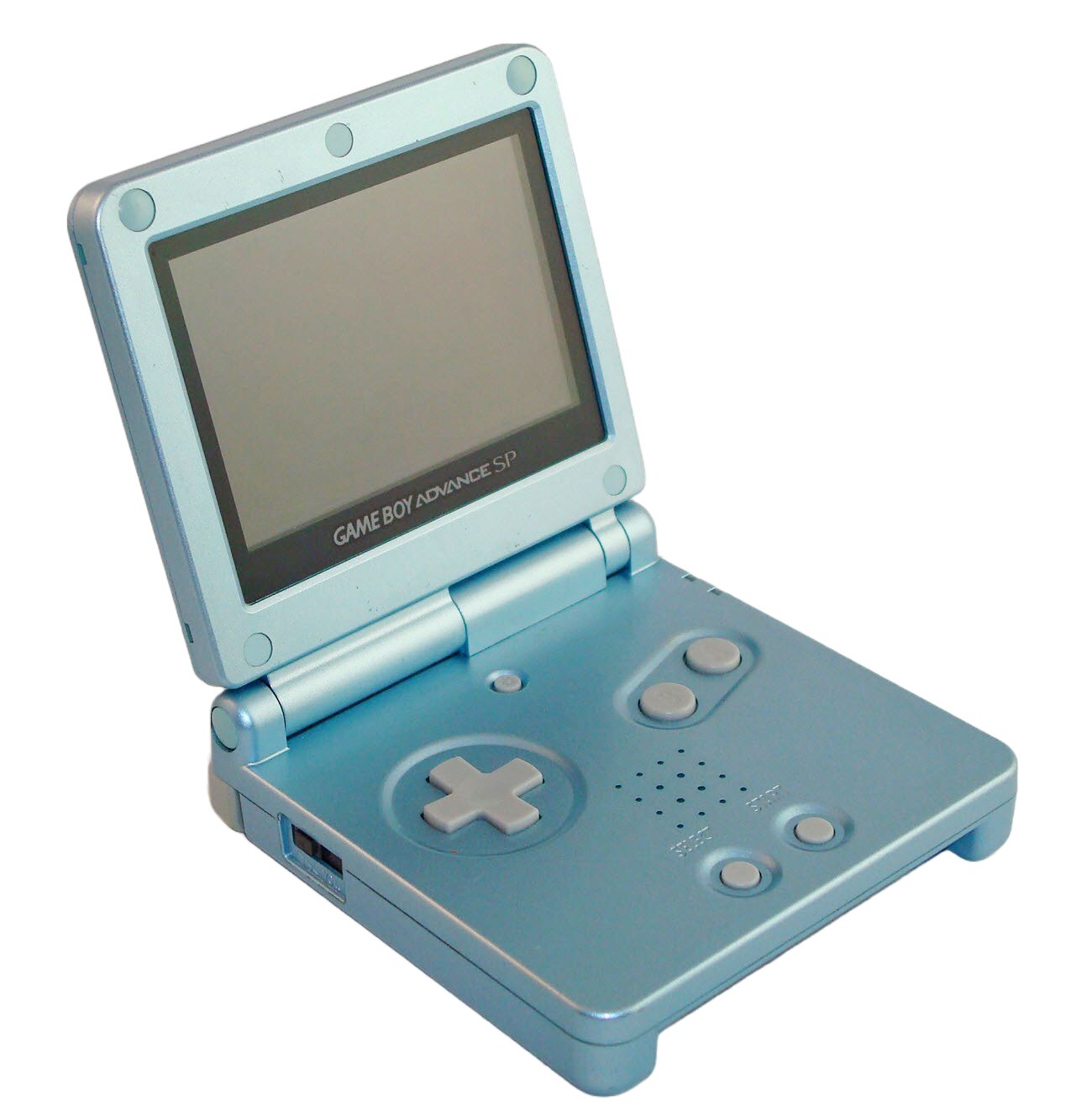 Original Nintendo Game Boy Advance SP AGS-101 Pearl Blue - Retro Handheld Console for Classic Gaming, Travel & Collectors