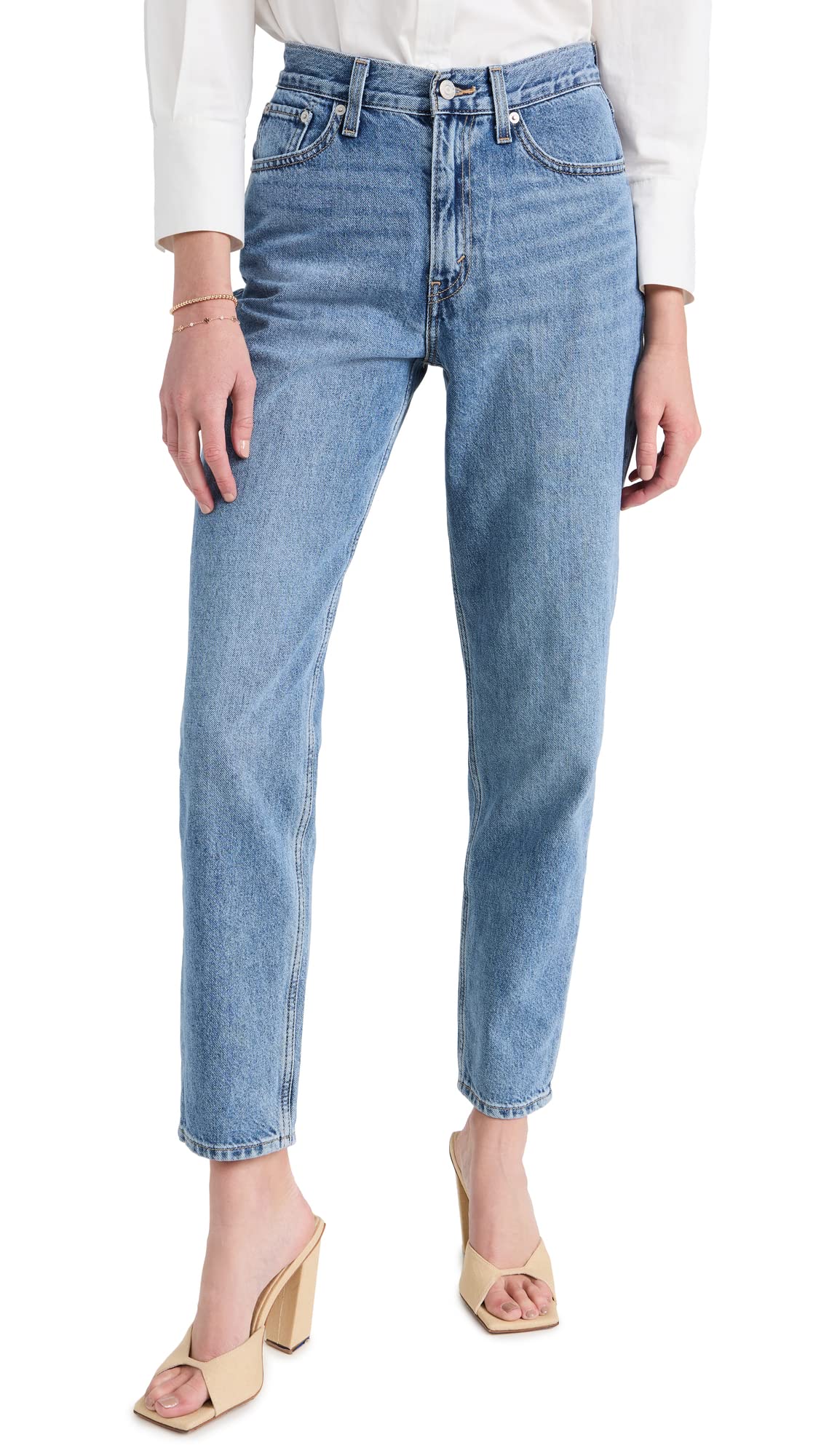 Levi's Women's 80's High Waist Mom Jeans - Vintage Retro Straight Leg Denim Pants for Casual Outfits & Everyday Wear