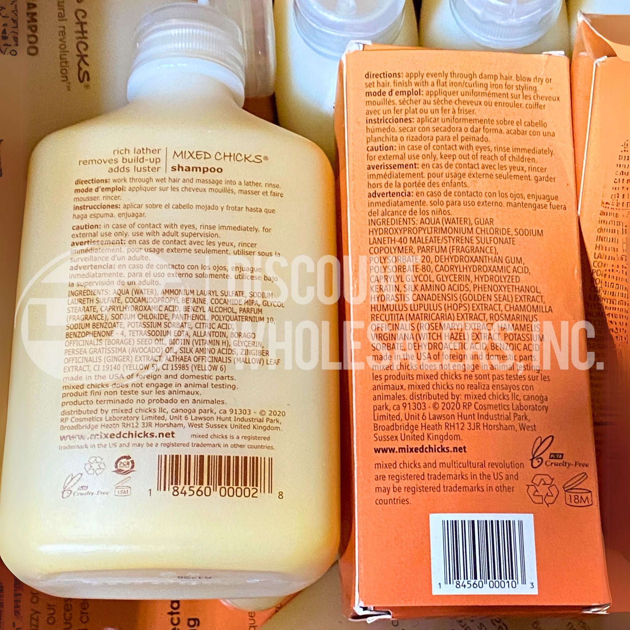 Mixed Chicks Assorted Hair Serum & Shampoo Bundle - 60 Piece Set for Curly, Coily & Wavy Hair Care - Perfect for Salons, Home Use & Travel