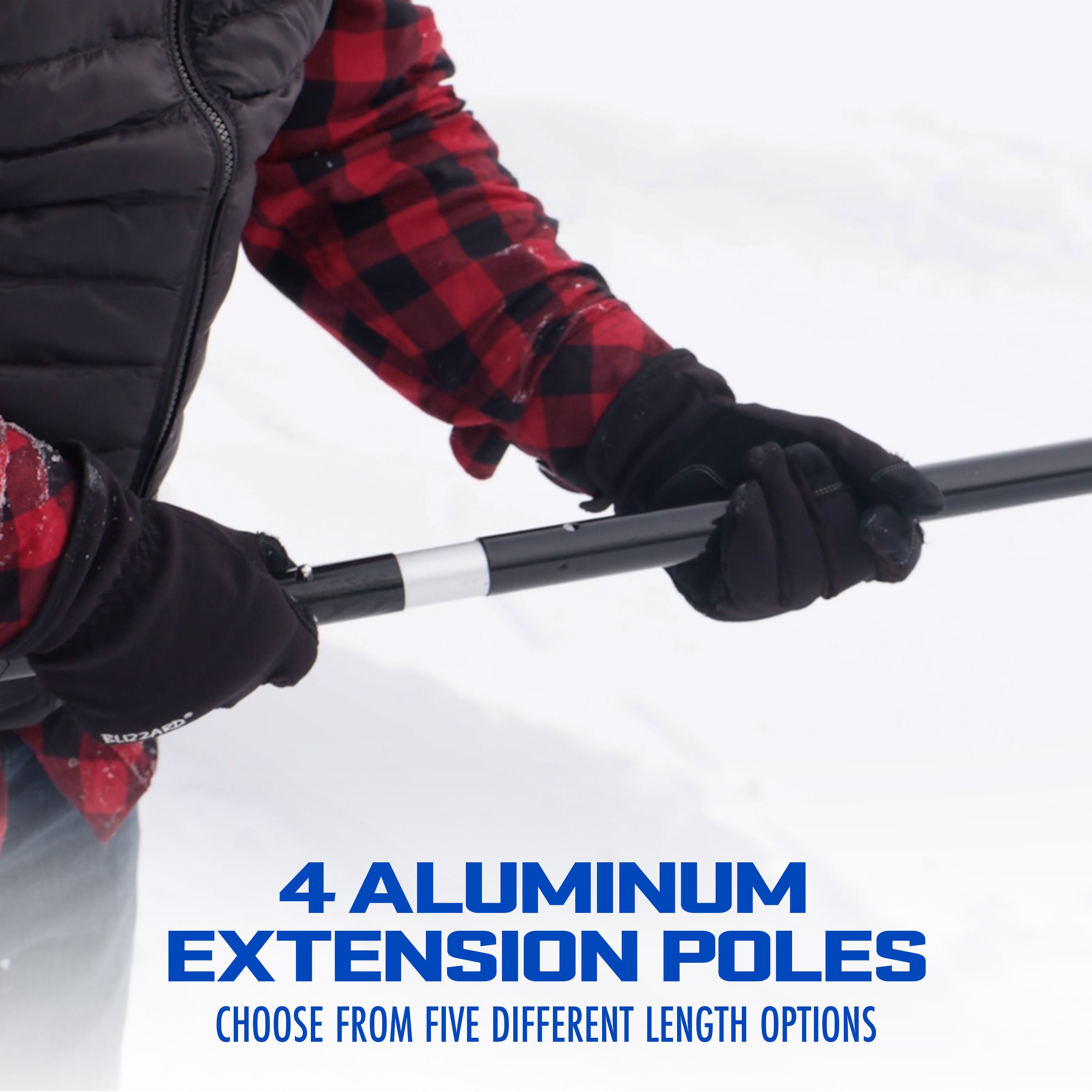 Snow Joe RJ208M PRO 20-Foot Roof Snow Rake with Debris Slide | 28-Foot Max Reach | Ideal for Winter Roof Snow Removal & Gutter Cleaning