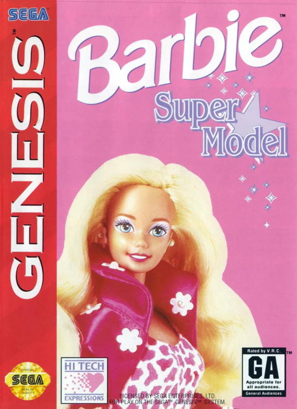 Barbie Super Model Game for Sega Genesis - Classic 90s Fashion & Adventure Video Game - Perfect for Retro Gaming & Collectors