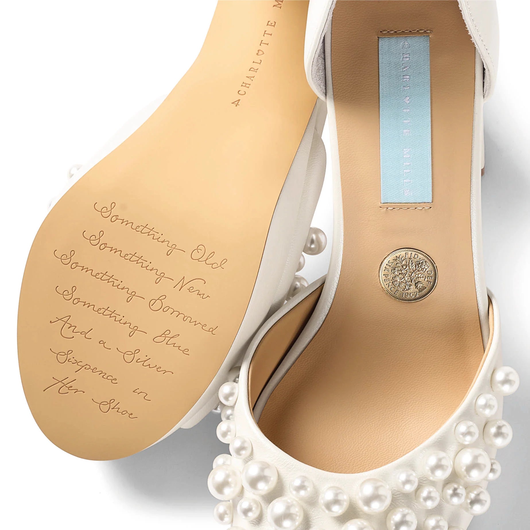 Londi Ivory Pearl Embellished Platform Bridal Block Heel Wedding Shoes for Bride - Perfect for Church Ceremonies, Beach Weddings & Formal Events