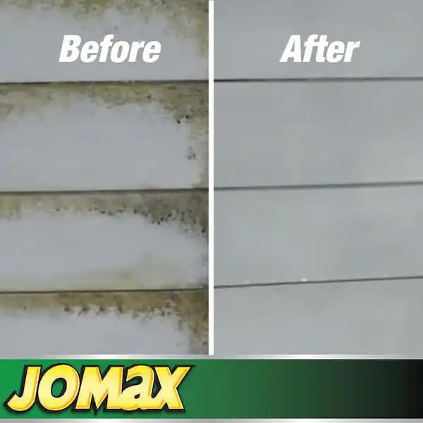 Zinsser Jomax 60101 House Cleaner & Mildew Remover Concentrate - 1 Gallon Outdoor Siding Cleaner - Safe for Vinyl, Wood & Brick - Perfect for Patios, Decks & Exterior Walls