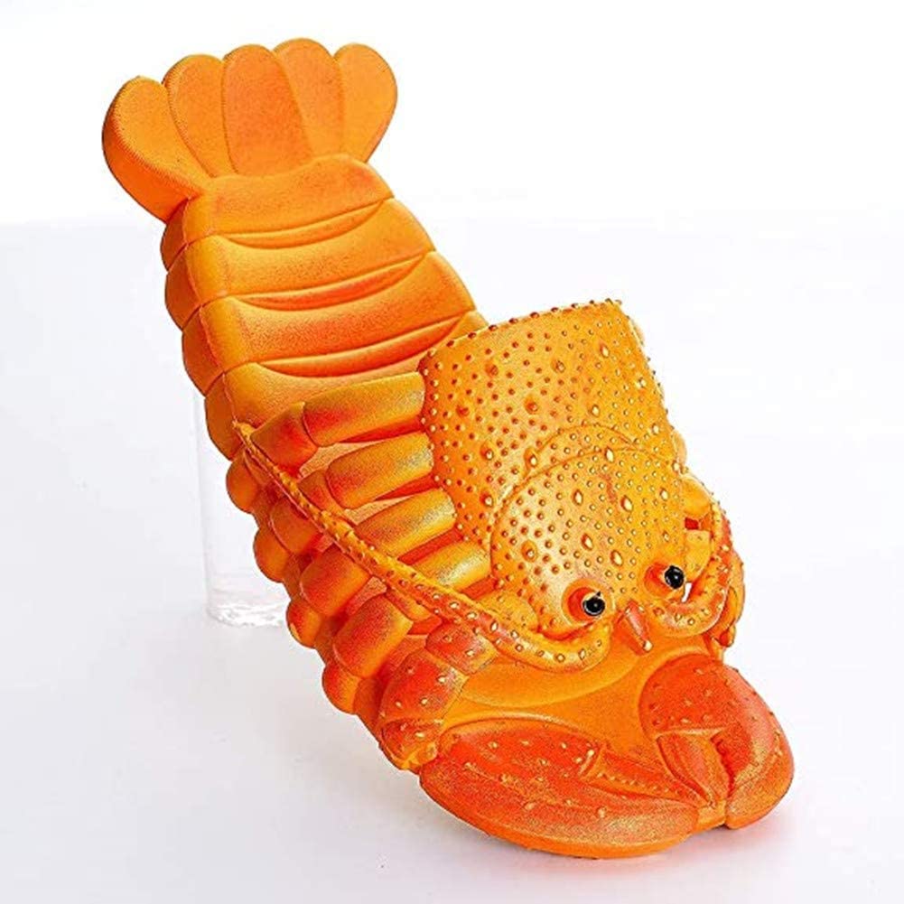 Funny Lobster Slippers for Women & Men - Soft Animal Flip Flops - Cute Beach Slides for Kids - Waterproof Shower Sandals for Summer - Perfect for Pool, Beach, and Casual Wear