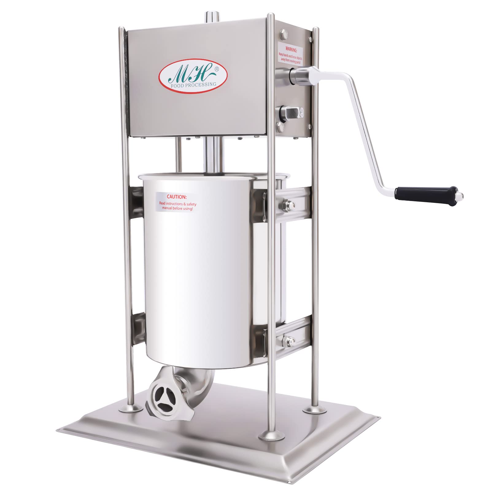 Commercial Manual Churros Maker Machine - 10L Stainless Steel Spanish Donut Churrera with 4 Nozzles - Perfect for Home, Restaurants, Bakeries & Cafes - Make Authentic Churros for Parties, Street Fairs & Dessert Shops