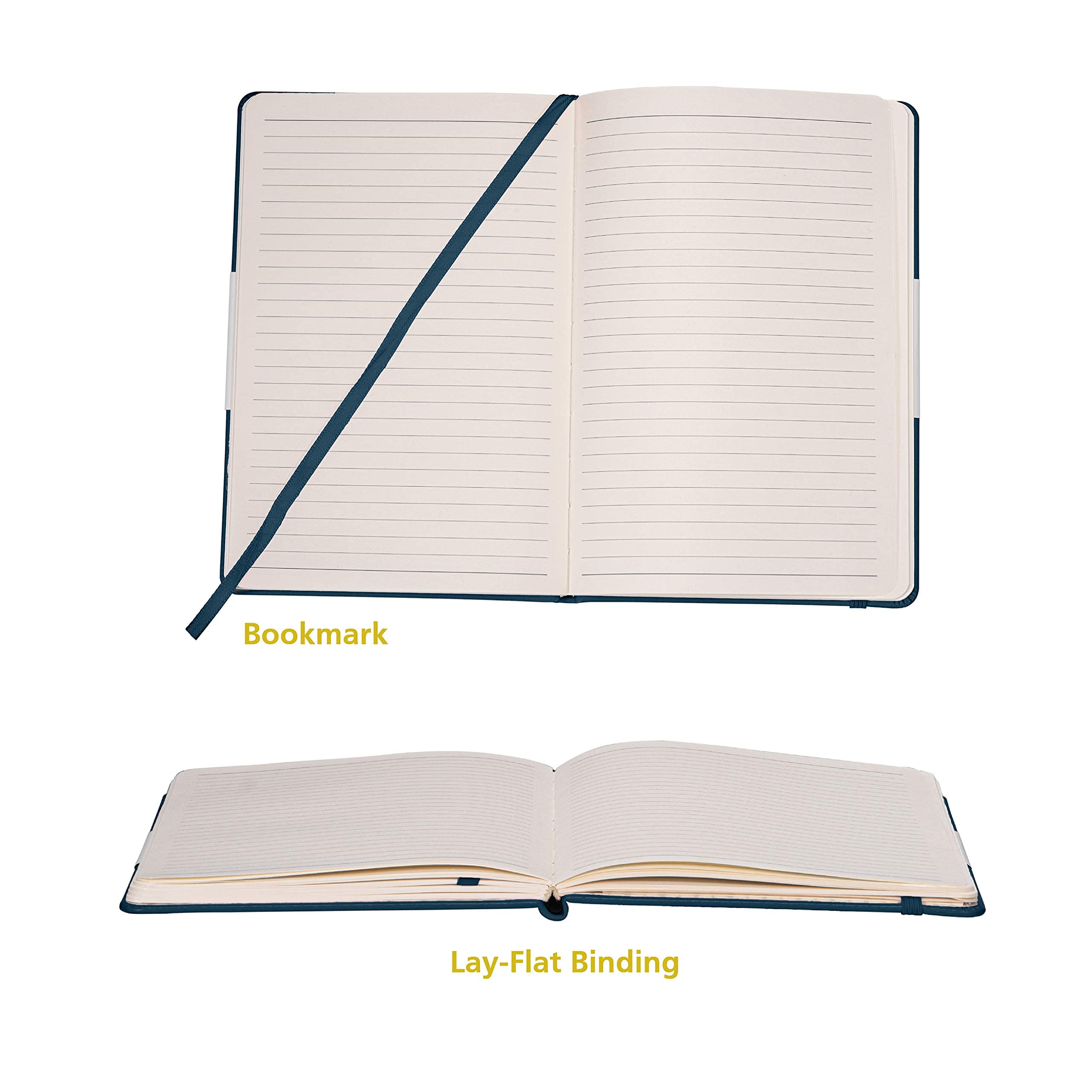 Premium Hardcover Lined Journal with Luxury Pen - A5 Notebook for Writing, Note Taking & Journaling - Perfect Gift for Students, Professionals & Writers (Navy Whale Design) - Ideal for Office, School & Travel Use