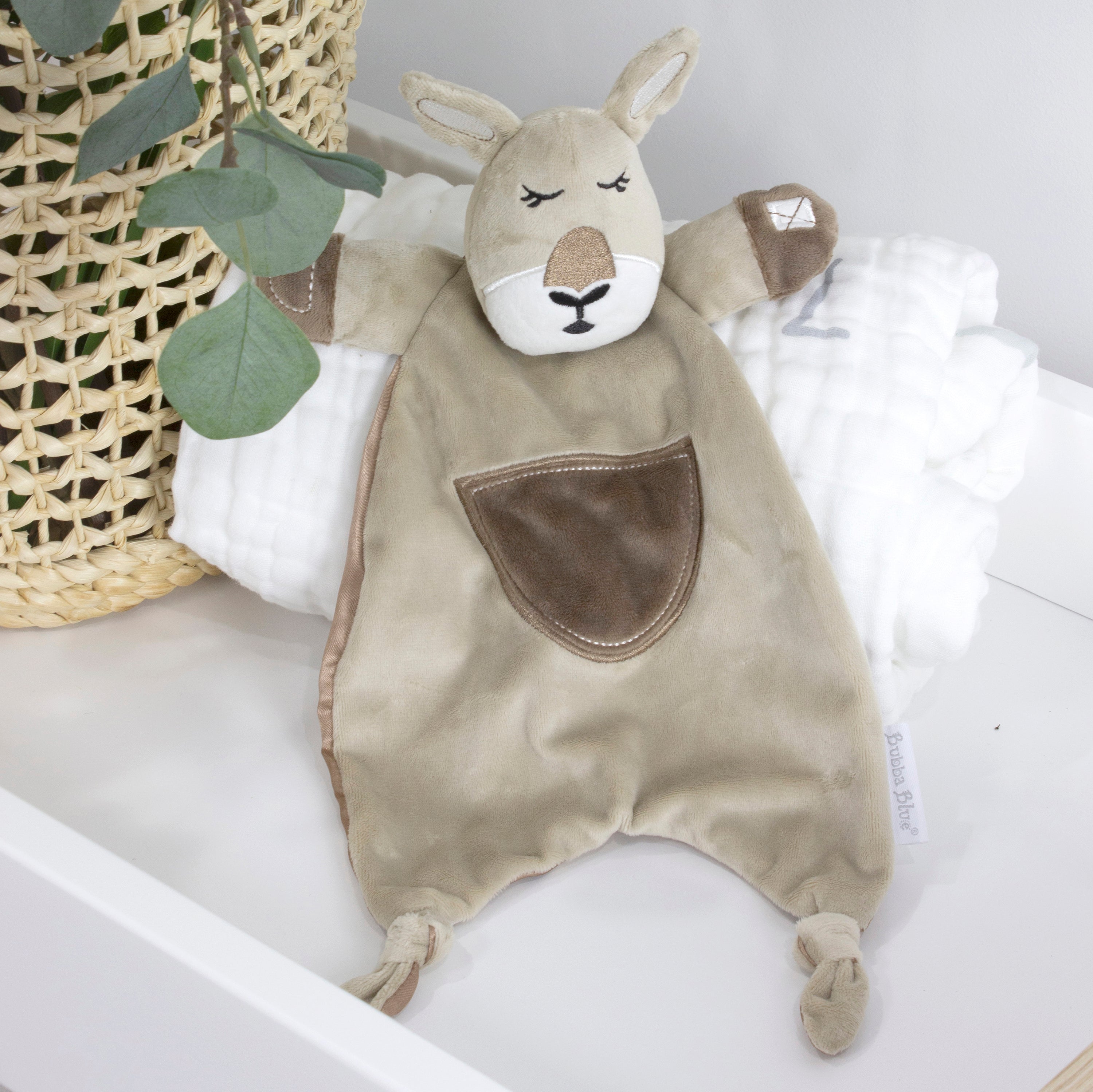 2-Pack Soft Plush Comforter Toys for Babies - Soothing Security Blanket for Sleep, Travel & Nursery Decor | Cute Stuffed Animal Lovey for Toddlers & Infants