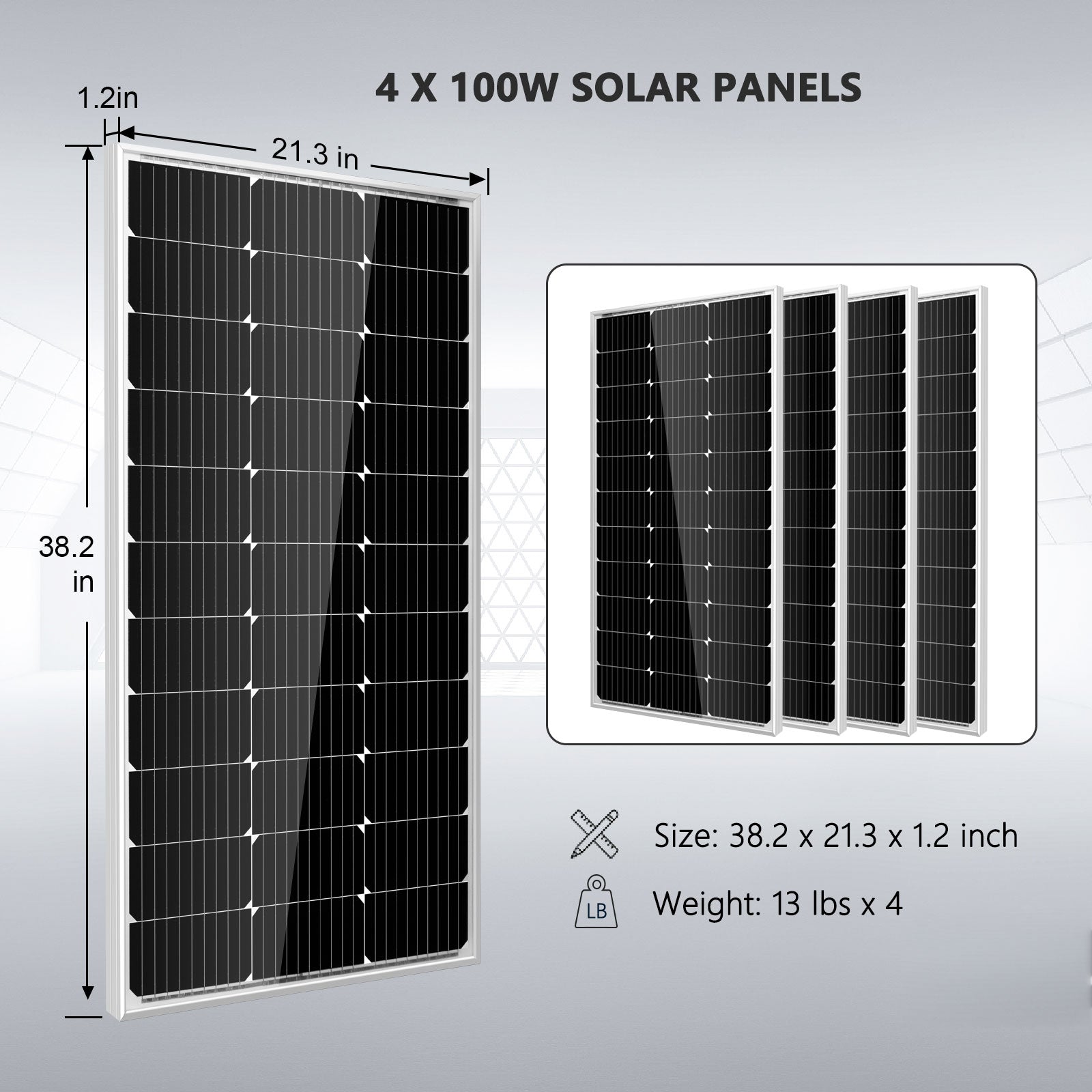SunGoldPower Off Grid Solar Kit 3000W Inverter with LiFePO4 Battery - 600W Solar Panel, 12V DC to 120V AC Output for Home Backup Power (Ideal for RV, Cabin, Emergency Power Outages)