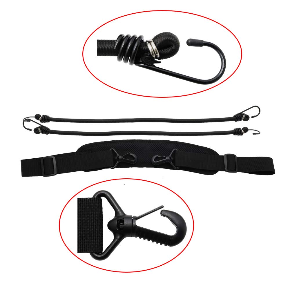 66L Waterproof Motorcycle Travel Bag - Multi-Function Rear Seat Tail Luggage with Shoulder Strap & Reflective Strips for Harley, Cruiser, Touring Bikes - Perfect for Road Trips, Camping & Commuting