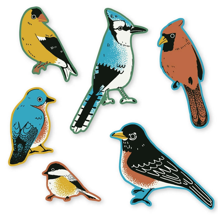 Bird Collective Backyard Birds Jumbo Sticker Pack - 50+ Vibrant Waterproof Decals for Laptops, Water Bottles & DIY Crafts - Perfect for Nature Lovers, Scrapbooking & Outdoor Gear Decoration