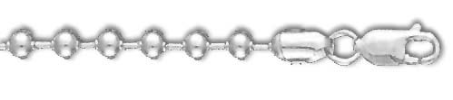 925 Sterling Silver Bead Chain Necklace for Women - Adjustable Lengths 16-30 Inches & Thickness 1.2-5mm | Dainty Layering Jewelry, Gift for Her, Everyday Wear & Special Occasions