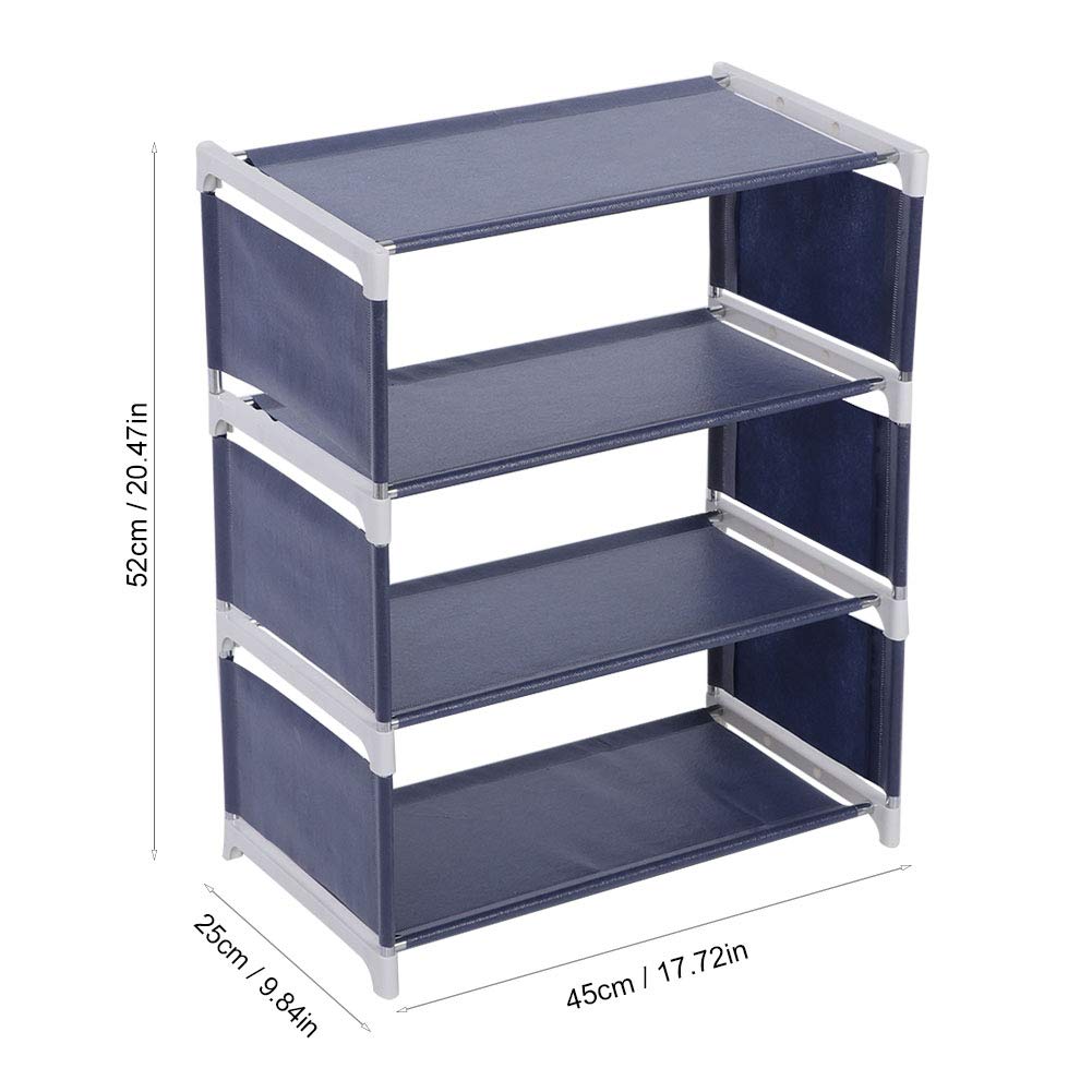OUKENS 4-Tier Shoe Rack & Storage Organizer - Space-Saving Standing Shelf for Shoes, Books & Entryway Organization - Perfect for Small Spaces, Closet & Home Entryway Storage