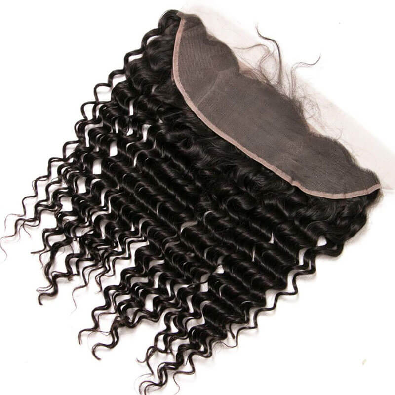Eullair Deep Wave Bundles with Closure 3/4 PCS - 4x4 5x5 6x5 HD Lace Closure Human Hair Weave - Perfect for Natural Hairstyles, Sew-Ins & Protective Styling