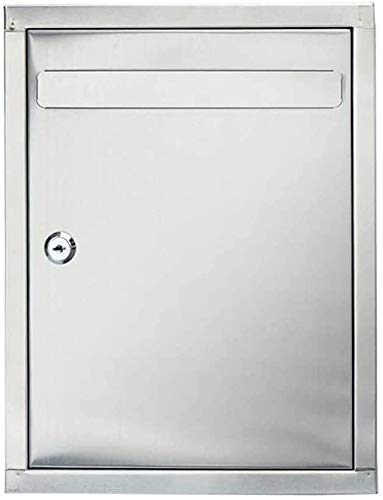 **Secure Wall Mount Lockable Mailbox with Key - Weatherproof Parcel Drop Box for Mail, Donations, Ballots & Cards | Ideal for Homes, Offices & Apartments**