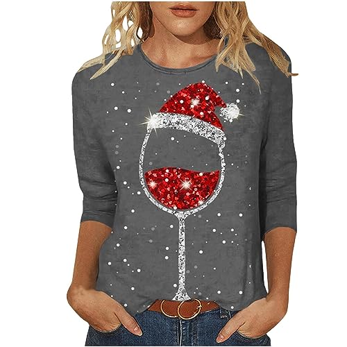 Gray Wine Glasses Shirt