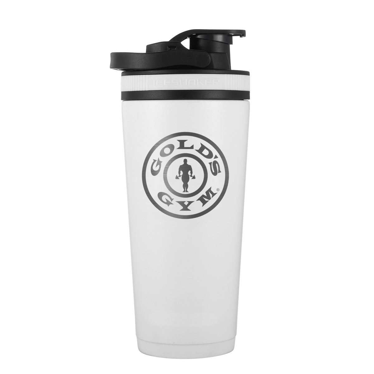 Gold's Gym 26oz Custom Ice Shaker Bottle - Leak Proof Protein Shaker Cup for Gym, Workout & Sports - Perfect for Protein Drinks, Pre-Workout & Post-Workout Nutrition