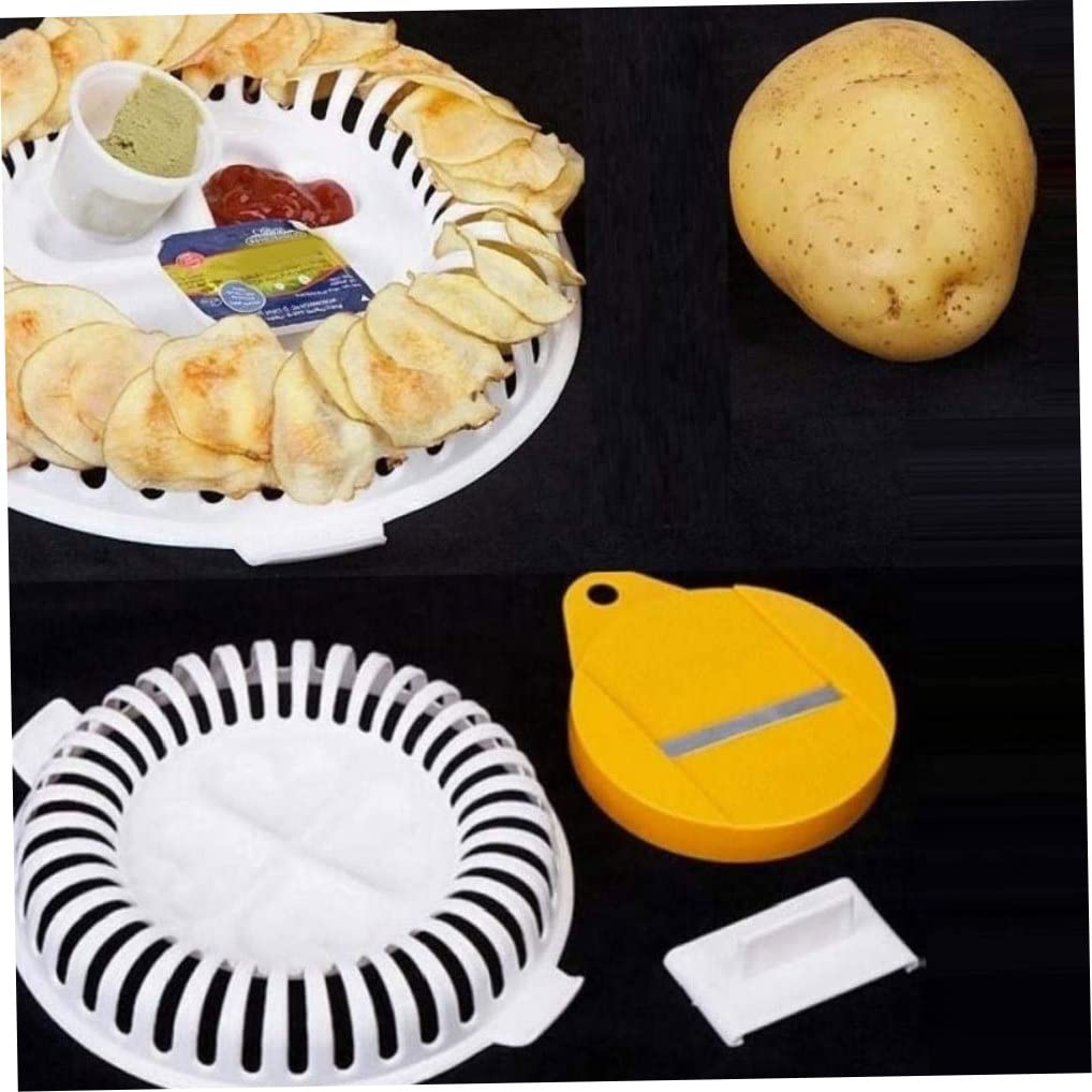 Liummrcy DIY Potato Chips Slicer - Stainless Steel Potato Chipper & Crisp Maker - Home Kitchen Tool for Making Homemade Potato Chips - Perfect for Snacks, Parties, and Family Gatherings