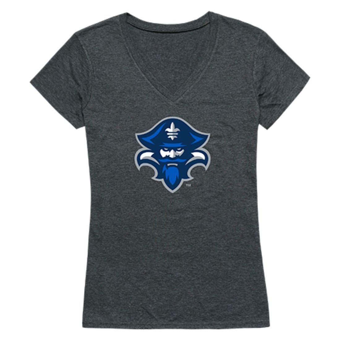 UNO University of New Orleans Privateers Women's Cinder T-Shirt - Heather Charcoal Small - Comfortable Cotton Tee for Casual Wear, School Spirit & Game Day Outfits