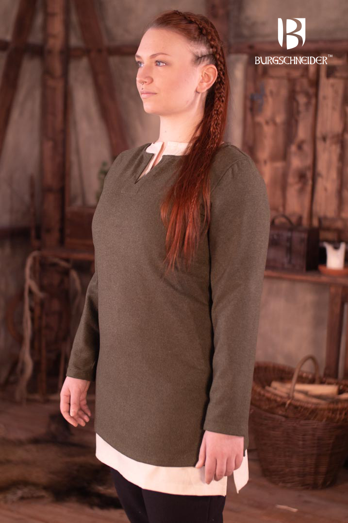 Stylish Short Tunic Top - Svenja Olive Green for Women | Casual Wear, Office Outfits & Summer Fashion