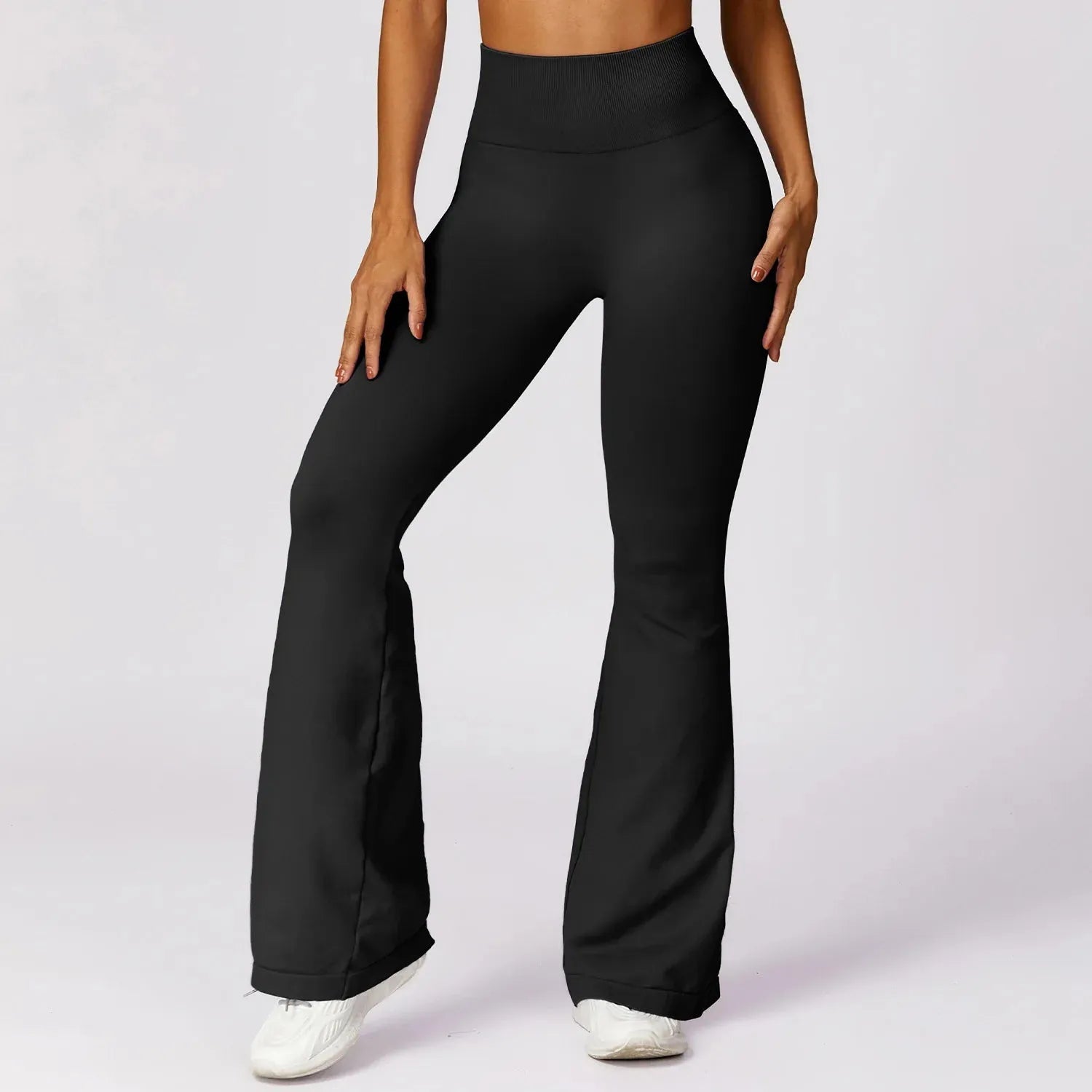 Seamless Flared Leggings for Women - High Waist Yoga Pants, Scrunch Butt Workout Leggings, Gym Dance Fitness Clothing | Perfect for Yoga, Pilates, Running & Casual Wear