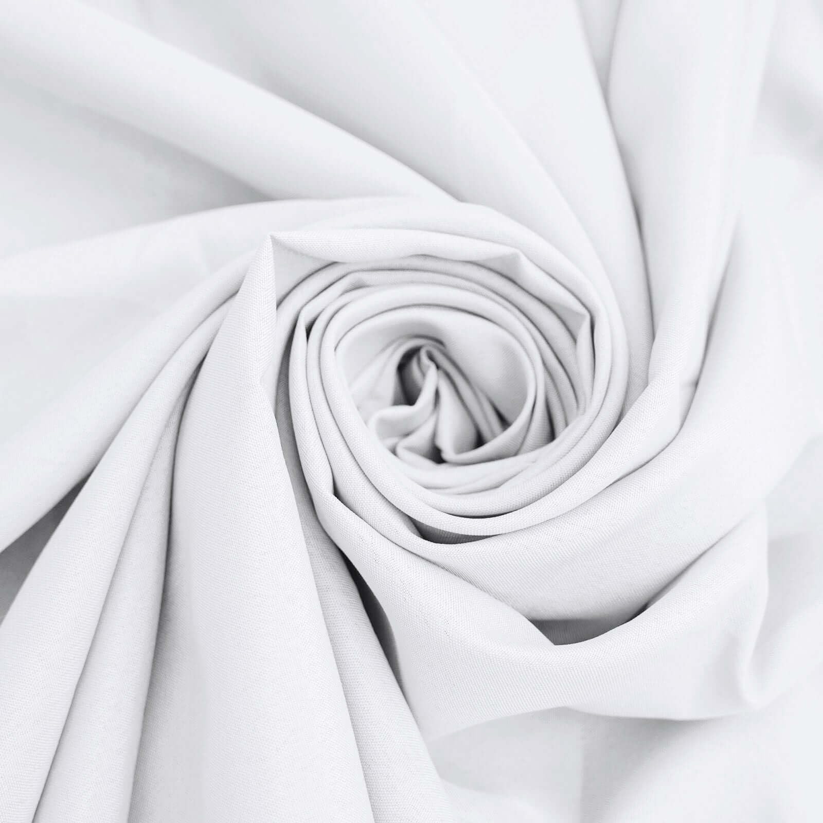 Efavormart 10 Pack 120 Inch Round Tablecloth - Stain & Wrinkle Resistant Washable Polyester Fabric Table Cover for Wedding, Banquet, Party, Dining Room - White | Elegant Decor for Special Occasions & Everyday Use