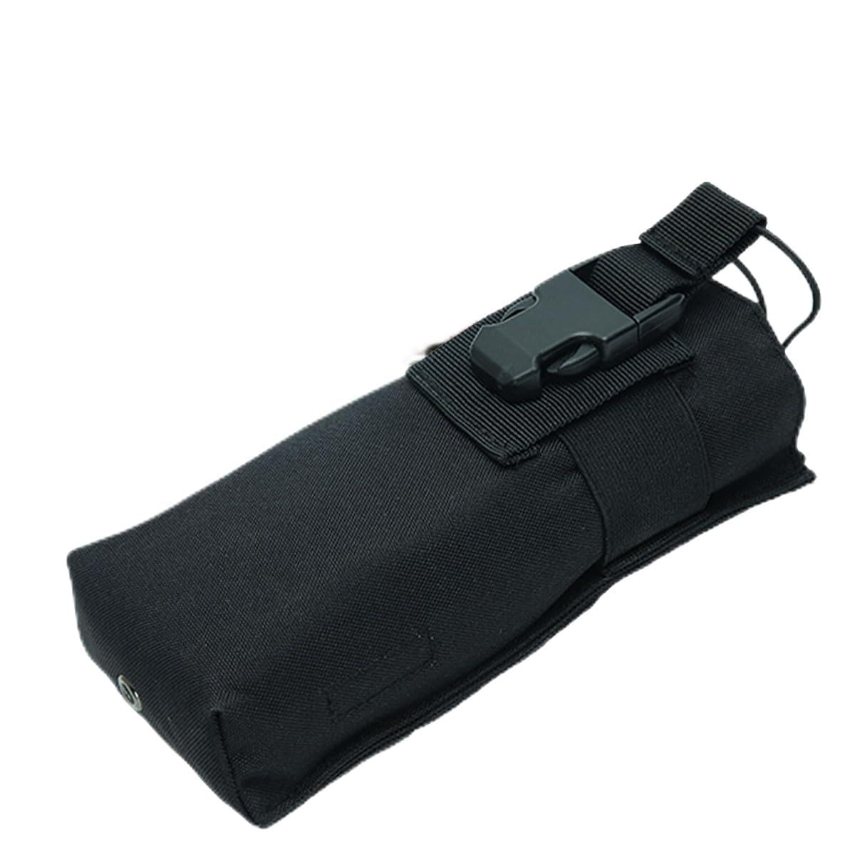 Tactical Radio Pouch Holder Case - Molle Compatible Nylon Bag for AR-152 UV-5R Walkie Talkies, GPS & Phones - 3800mAh Two Way Radio Accessory for Outdoor Adventures, Hiking & Emergency Communication