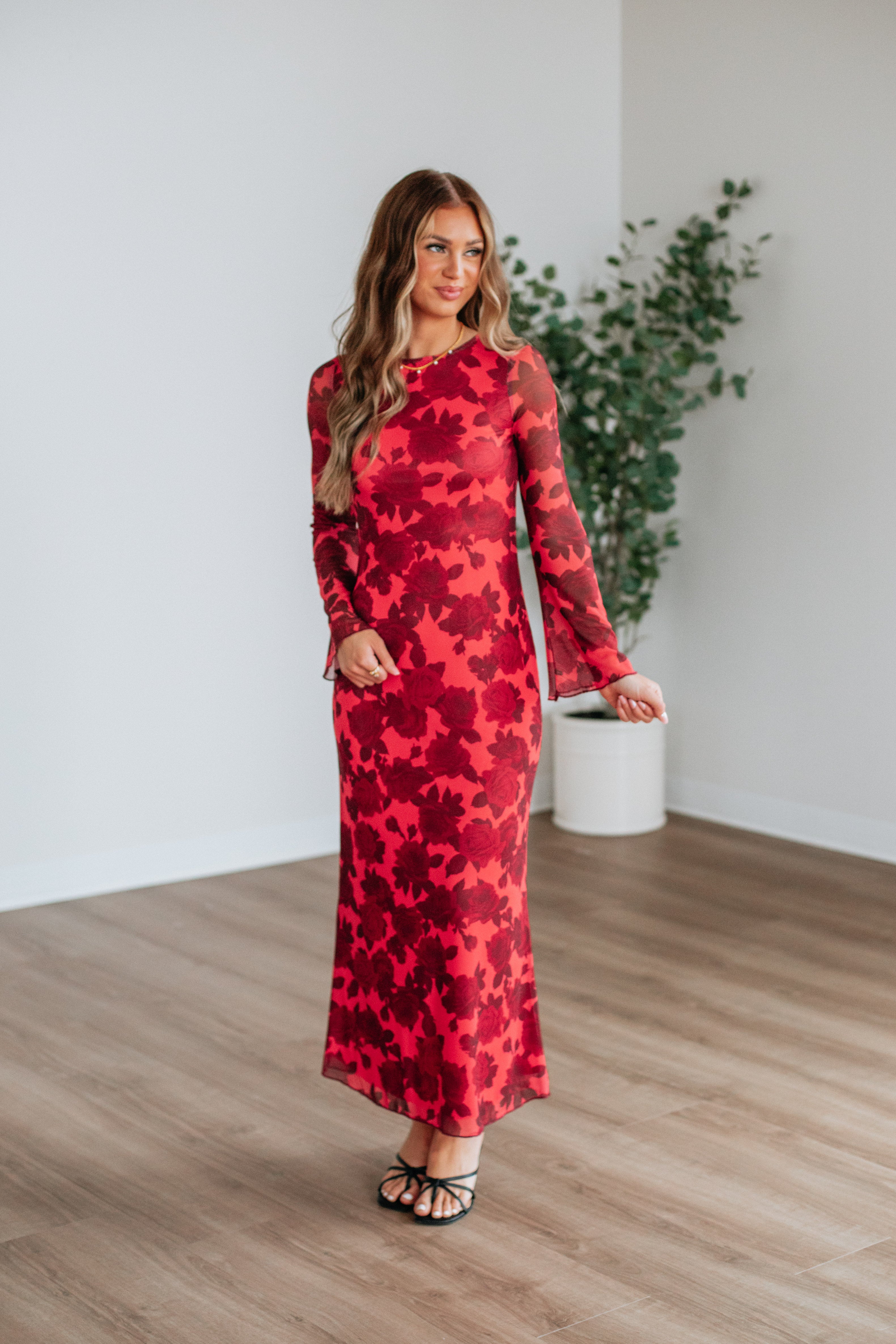 Ellys Floral Dress for Women - Summer Flowy Maxi Dress with Pockets | Perfect for Beach Vacation, Garden Party & Date Night