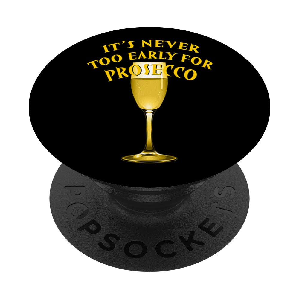 Prosecco Pop Fizz PopSockets PopGrip: Swappable Grip for Phones & Tablets - Perfect for Parties, Travel, and Everyday Use