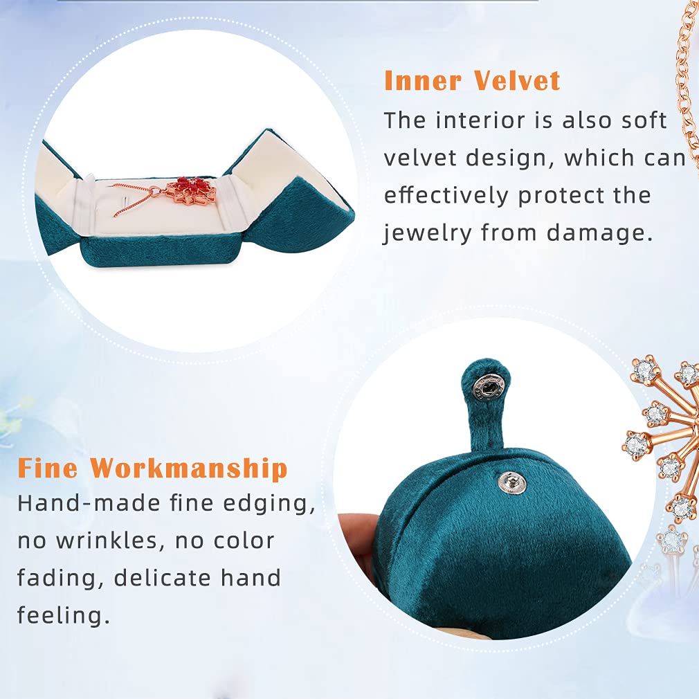 iSuperb Velvet Jewelry Box - Elegant Necklace & Bracelet Display Case for Mother's Day, Christmas & Special Occasions | Perfect Gift Box for Women, Jewelry Storage & Presentation