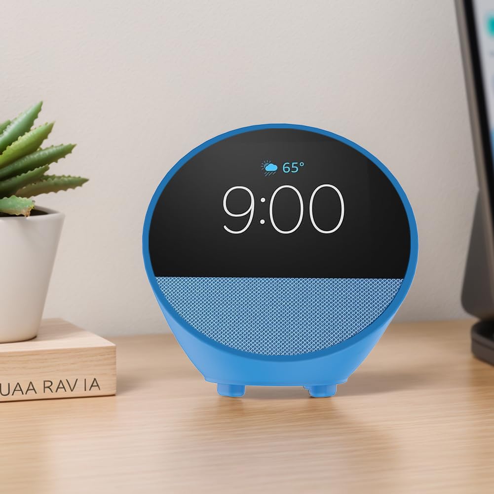 ASIEIT Shockproof Soft Silicone Protective Case Cover for Echo Spot (2024 Release) - Anti-Scratch, Anti-Drop, Durable Skin Cover - Perfect for Home, Office & Travel Use