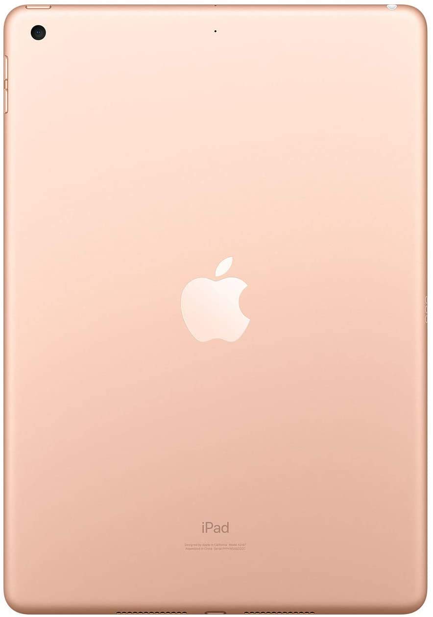 Apple iPad 7th Generation 32GB WiFi Tablet (10.2-inch Retina Display, A10 Fusion Chip, Gold) - MW762LL/A - Perfect for Work, Study & Entertainment