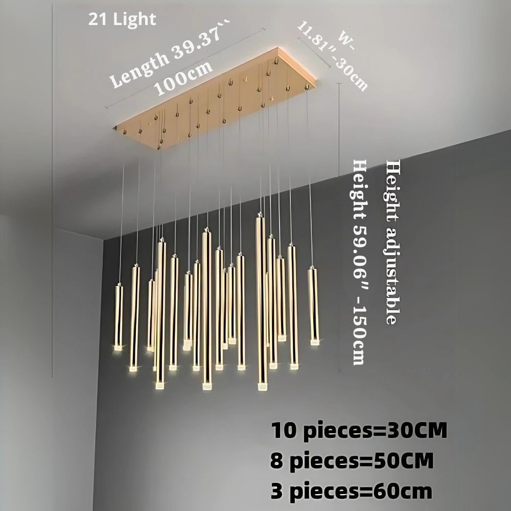Modern Black & Gold Chandelier - Elegant Dining Room Ceiling Light Fixture for Home Decor | Perfect for Formal Dining Rooms, Wedding Venues & Luxury Interiors