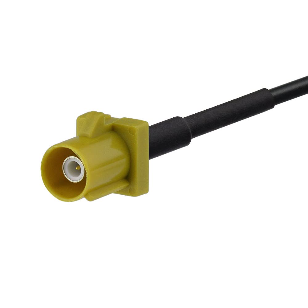 Eightwood 3ft Fakra Male to SMB Female Right Angle Satellite Radio Antenna Cable - Compatible with Sirius XM Car Stereo Receiver & Vehicle Tuner | Perfect for Car Audio Installation & Signal Boosting