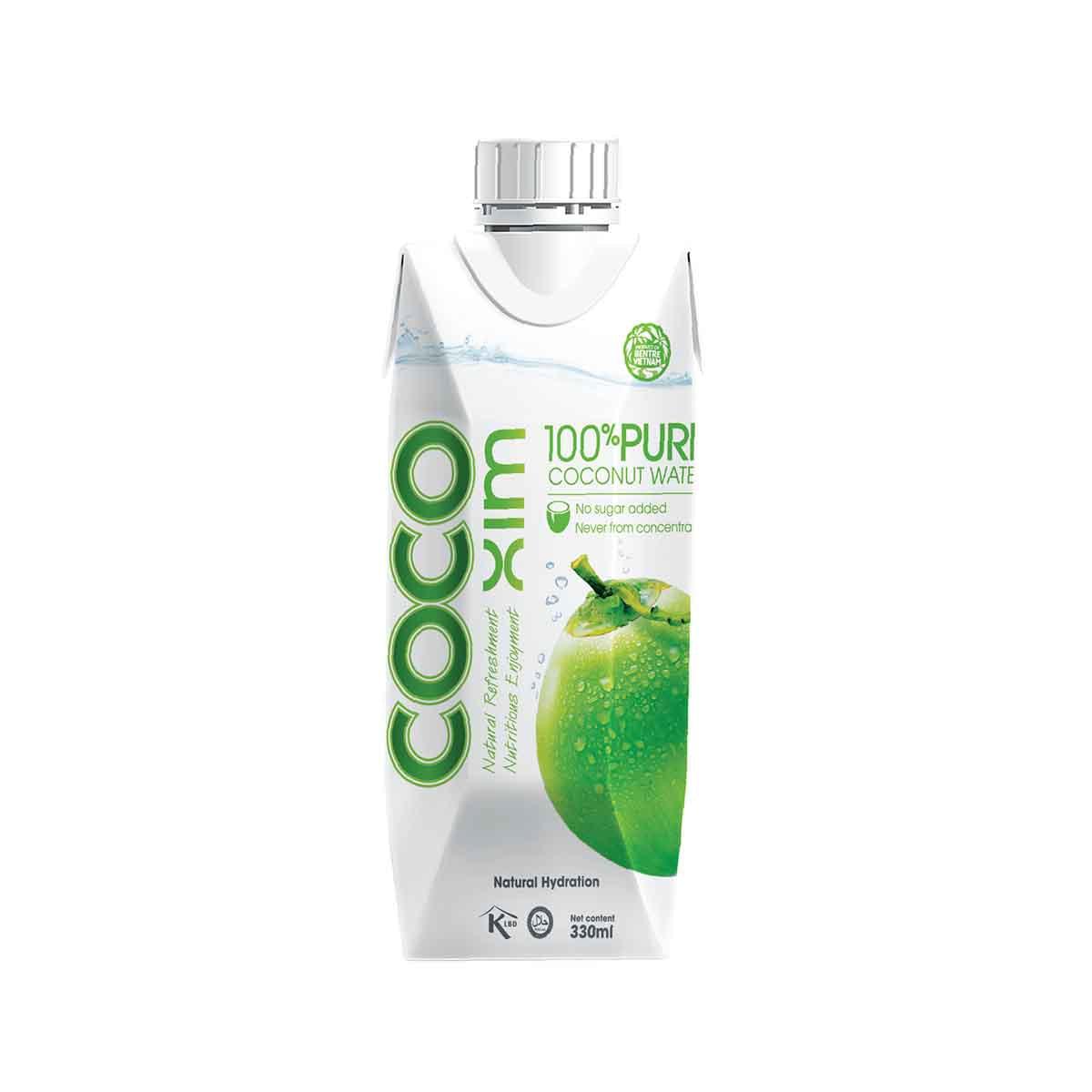 100% Pure Coconut Water by COCO XIM - Natural Hydration Drink (330mL) | Refreshing & Nutritious for Sports, Workouts, and Daily Wellness