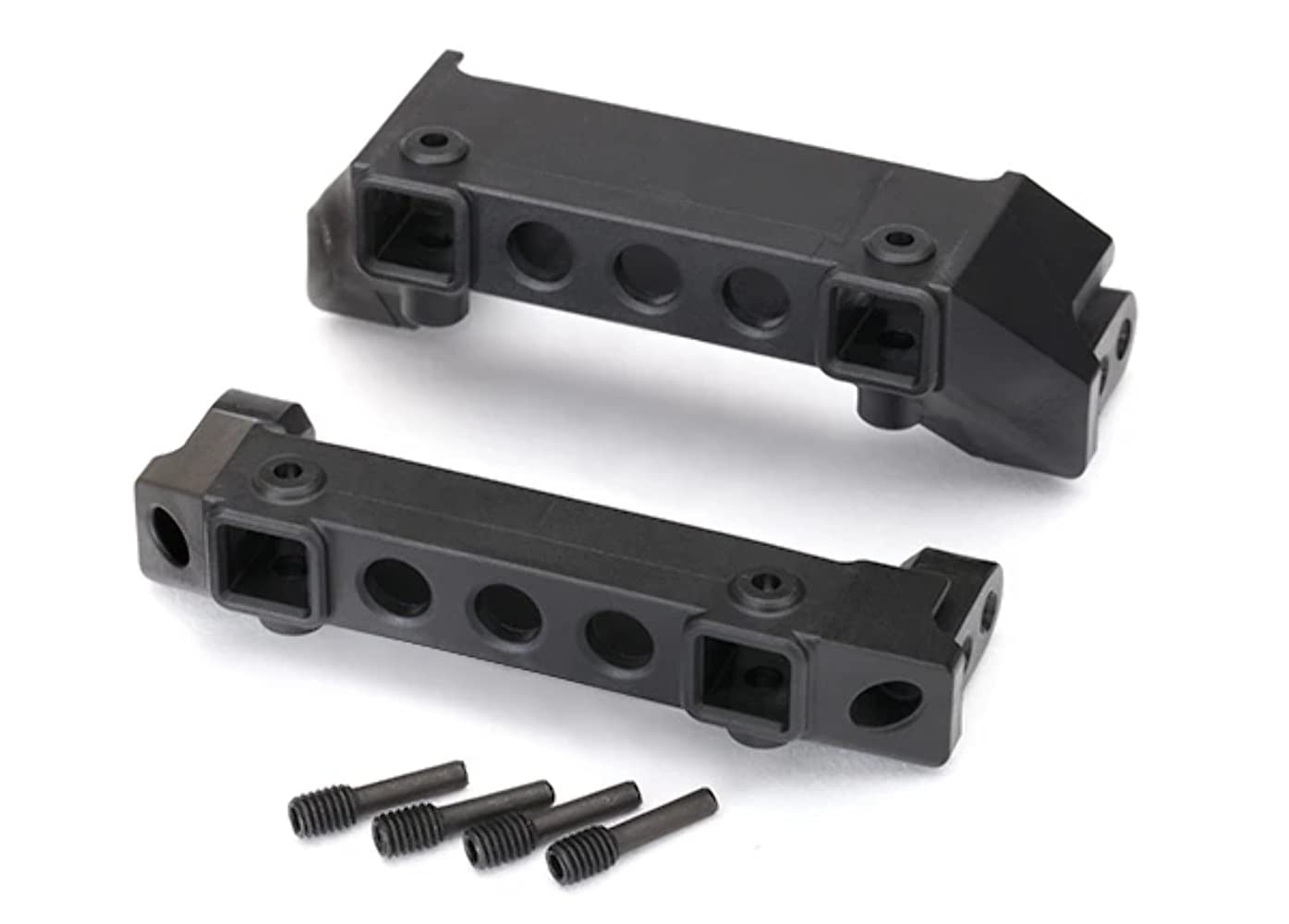 Traxxas 8237 Heavy-Duty Front & Rear Bumper Mounts for RC Vehicles - Perfect for Off-Road Bashing, Crawling & Rock Racing