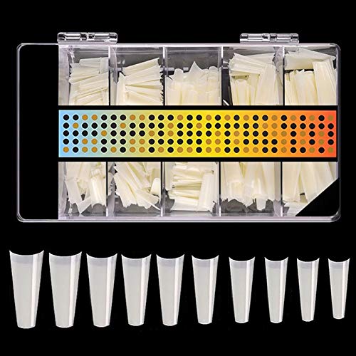 500PCS Nail Extension Molds Kit - DIY False Nail Tips for Gel Nail Art, Artificial Nail Forms & Nail Tip Molds | Perfect for Salon, Home Manicure & Nail Extension Practice