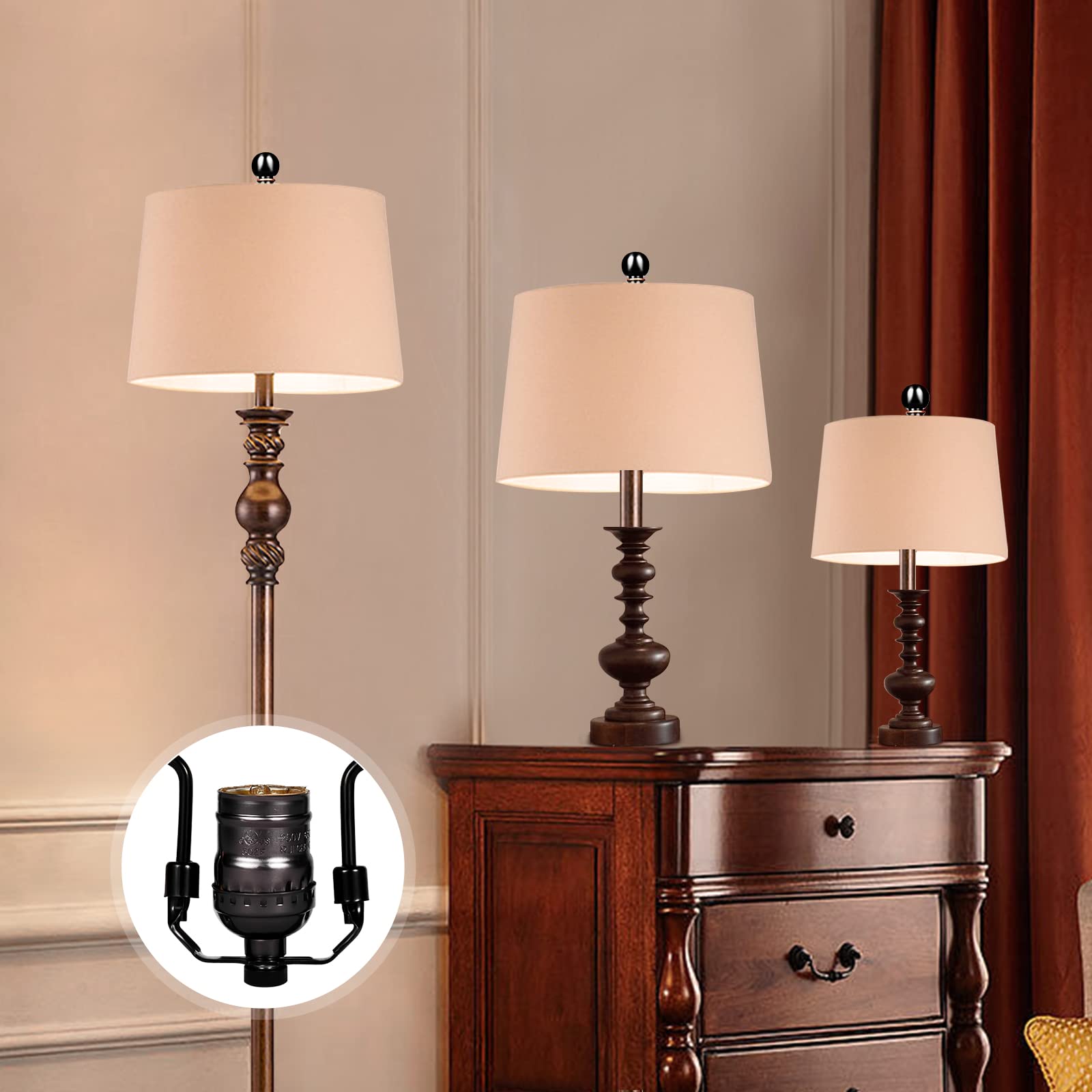 Premium Lamp Shade Holder Kit - 3/8