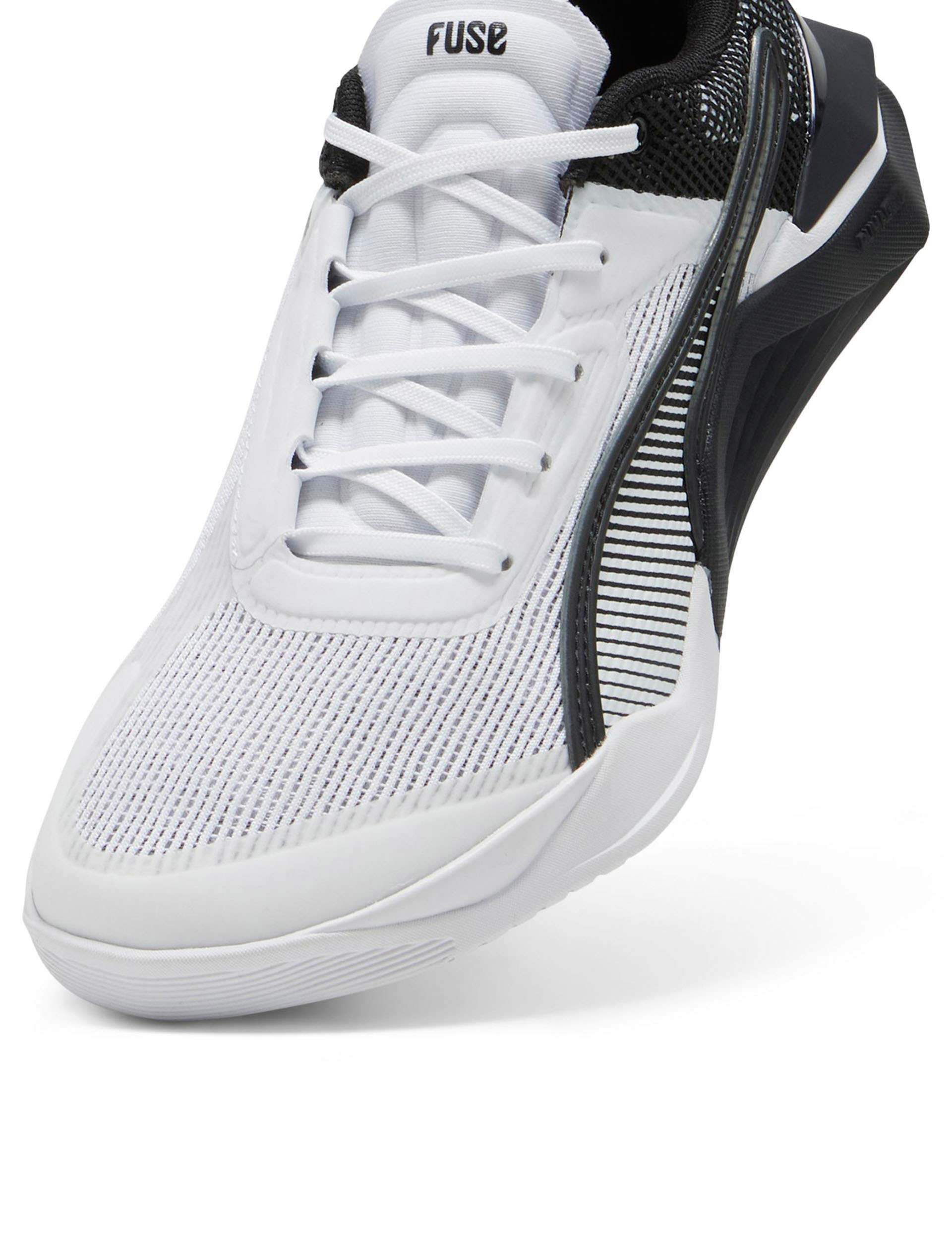 Fuse 3.0 Training Shoes for Men & Women - Lightweight Gym Workout Shoes with Cushioning - White/Black Color - Perfect for Running, CrossFit, and Fitness Training
