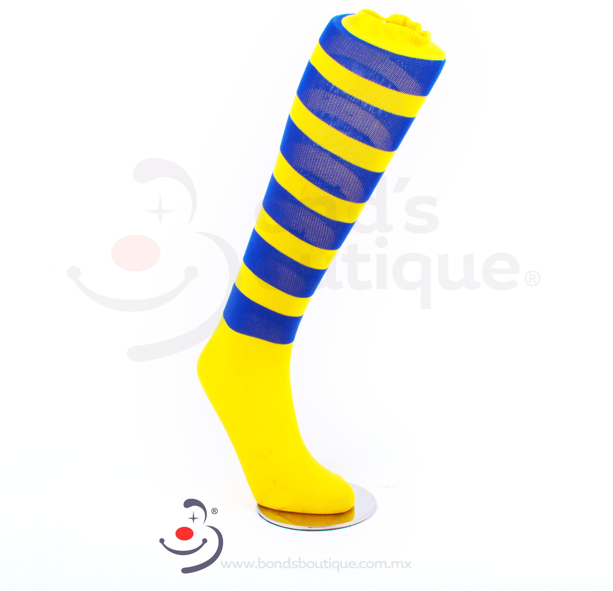 Canary Yellow & Royal Blue Bonded Socks - Soft & Durable Cotton Socks for Men & Women - Perfect for Sports, Work & Everyday Comfort