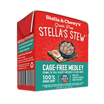 Stella & Chewy's Stella Stew Wet Dog Food - 11oz Tetra Pak | Grain-Free, High-Protein Meal for Adult Dogs | Perfect for Travel, Camping & On-the-Go Feeding