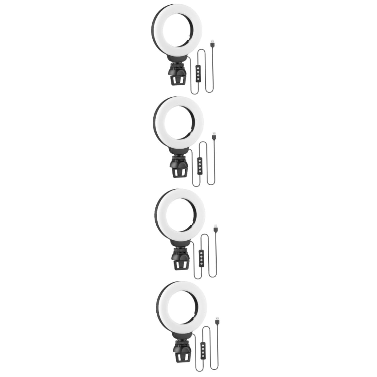OSALADI 4-Pack Selfie Ring Light Kit with Stand - 10
