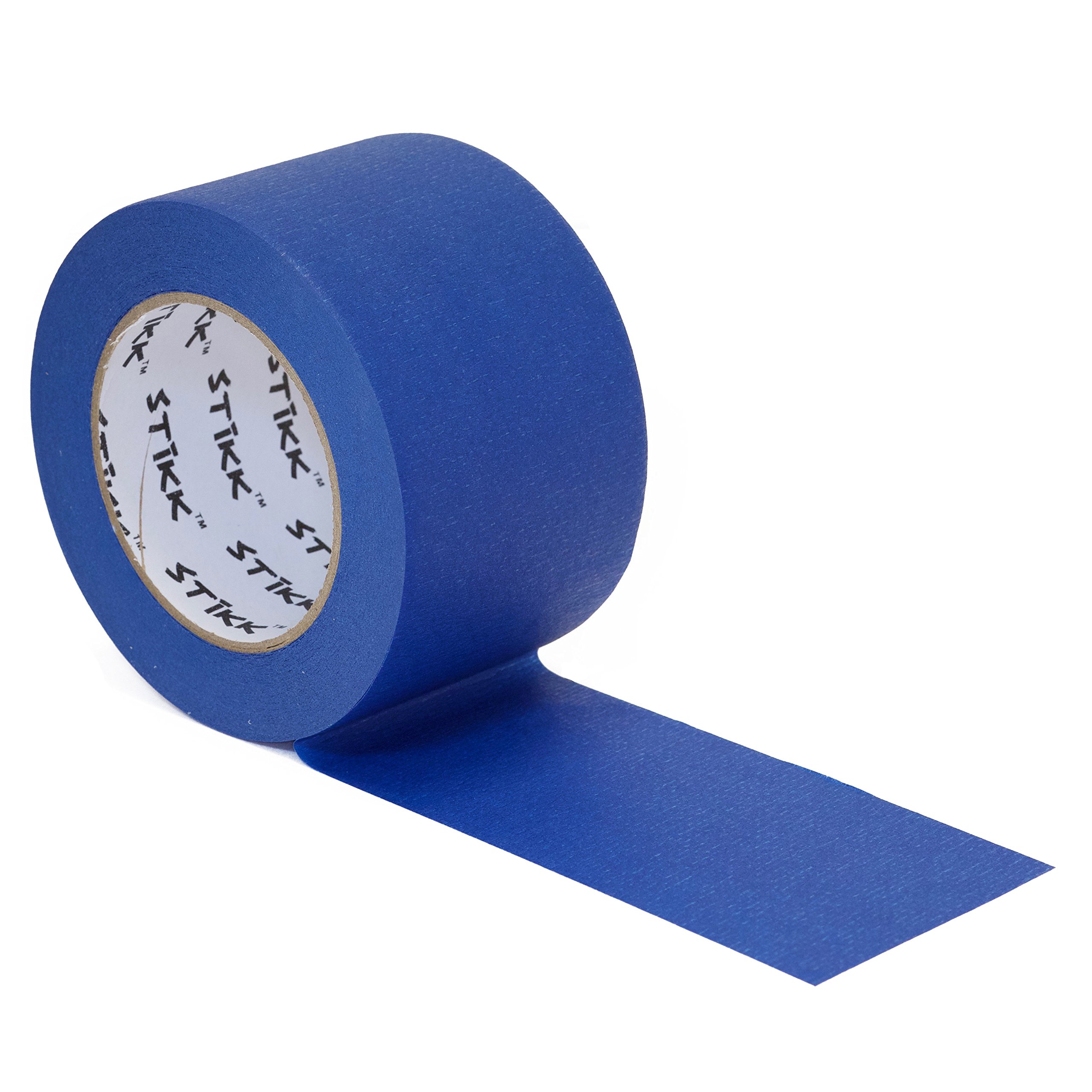 STIKK Premium Blue Painter's Tape - 3 Inch x 60 Yards - Residue-Free Masking Tape for Walls, Edges, Trim & Ceilings - Perfect for DIY Painting Projects, Home Renovation & Professional Use - High Adhesion No Residue Painters Tape
